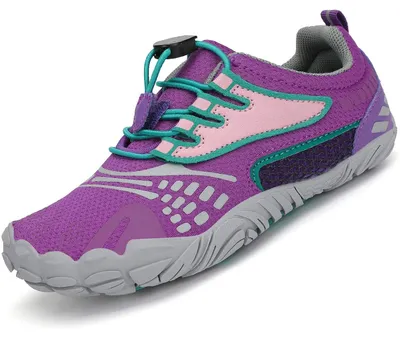 Productafbeelding van Kinderen Barefoot Schoenen voor Binnen en Buiten, Maat 24-36 Paars A