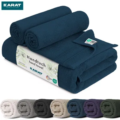 Image de Serviette Bay Douce, absorbante et polyvalente Turquoise 30 x 30 cm Lot de 10