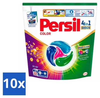 Produktbild von 10 x Persil Color 4in1 Discs - Waschmittel-Capsules für Buntwäsche - Vorteilspackung - 10 Stücke