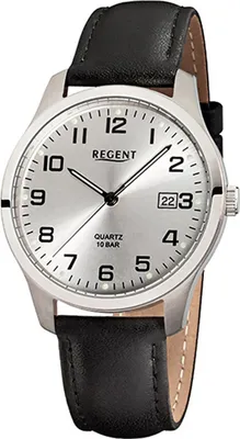 Produktbild von Regent Titan Herren Uhr F-931 Quarzuhr Armband schwarz D2URF931