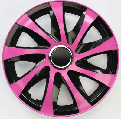 Produktbild von SET Radkappen Radzierblenden 4er Satz 15 DRIFT pink-black