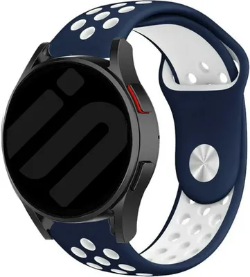 Produktbild von Strap-it Samsung Galaxy Watch 6 - 40mm Sport Armband (Blau/Weiß)