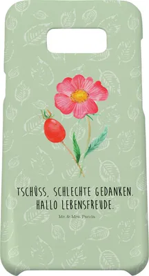 Produktbild von Mr. & Mrs. Panda Samsung Galaxy S8 plus Handyhülle  Blume Hagebutte - Blattgrün - Geschenk, Hülle, Handy, Cover, Lebensfreude, Garten, Schlechte Gedanken, Case