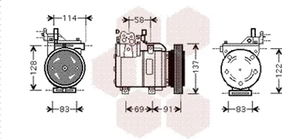 Immagine prodotto di compressore aria condizionata 1.4i 16V, 1.6i 16V 8200K199