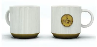 Produktbild von 1. FC Nürnberg Tasse Platine weiß