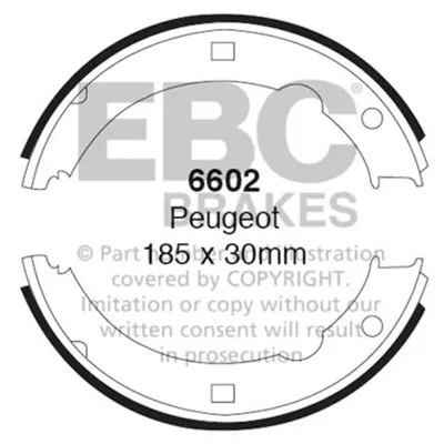 Obrázek produktu pro EBC Sada brzdových čelistí Zadní Peugeot