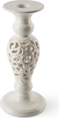 Image de Excelsa Bougeoir White Home Céramique 9Xh20X9 Cm Blanc