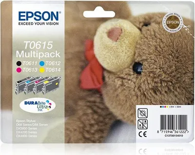 Immagine prodotto di Epson T06154020 Teddybear Cartuccia Multipack per Stylus D Dx