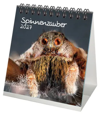 Produktbild von Spinnenzauber Tischkalender 10x10cm für 2027 - Seelenzauber