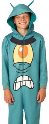 Produktbild von SpongeBob – Plankton Onesie für Kinder Kindergröße: 158-176