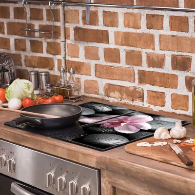 Obrázok produktu pre Ochranný sklenený plech na sporák 2x30x52 Orchidea