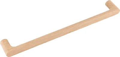 Produktbild von Griff Pinta LA 256mm, Holzgriff robuster Möbelgriff Breite 272mm, Eiche roh