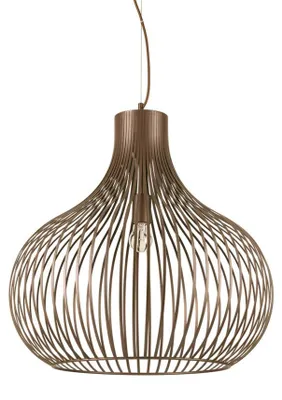 Obrázok produktu pre Sospensione Industrial-Minimal Onion Metallo Coffee 1 Luce E27 D59Cm