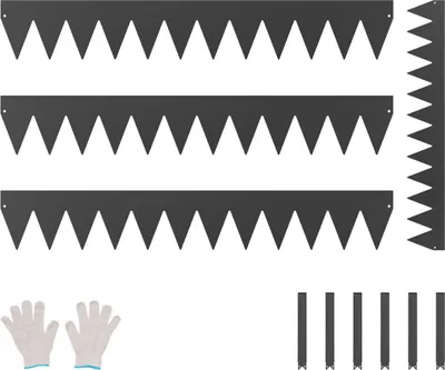 Produktbild von Stahl-Gartenumrandung, 4er-Pack, 40 x 6 Zoll, rostbeständig, Wegteiler