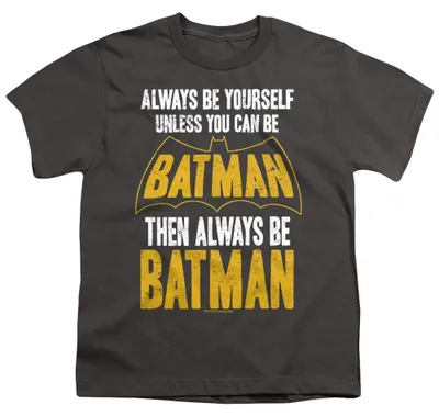 Obrázek produktu pro Tričko s potiskem "Vždy buďte sami sebou, pokud můžete být Batmanem, pak vždy buďte Batman" pro děti, model TV35793 (velikost 152-158), barva: antracit