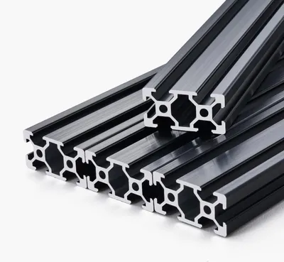 Immagine prodotto di 4 pezzi da 1000 mm (39,4 pollici) con scanalatura a T 2040 in alluminio estruso anodizzato con guida lineare