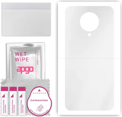 Produktbild von apgo Rückseite Schutzfolie, klar, kompatibel mit Xiaomi Poco F2 Pro, Hinten Hydrogel-Displayschutzfolie mit Positionierhilfe, kratzfest, einfache Montage