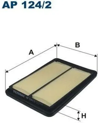 Produktbild von Luftfilter FILTRON AP 124/2