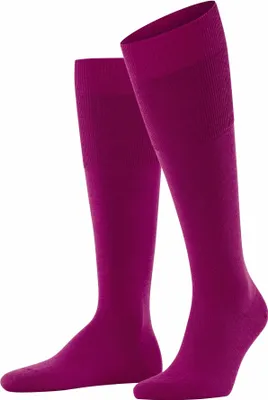 Image de Chaussettes de compression pour le genou, modèle "Airport", marque FALKE, pour hommes, couleur rose "arctic", taille 43-44