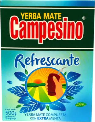 Obrázok produktu pre Yerba Mate Čaj Campesino Refrescante 500g - Mätový čaj | Čaj Yerba Mate z Paraguaja 0,5kg