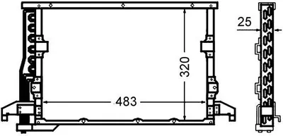 Produktbild von MAHLE AC 512 000S Kondensator Klimaanlage Klimakondensator für BMW 3 Limousine (E36)