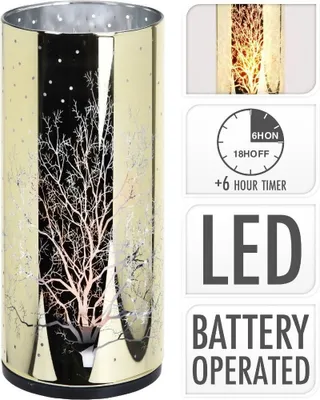 Zdjęcie produktu dla HOMESTYLING LED dekoracyjny szklany cylinder 7x15 cm KO-XX8113590