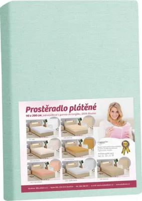Immagine prodotto di Lenzuolo di lino - Menta - 90x200
