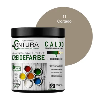 Produktbild von Contura BeGreen 250ml. Kreidefarbe Shabby Chic Möbellack - 11 Cortado