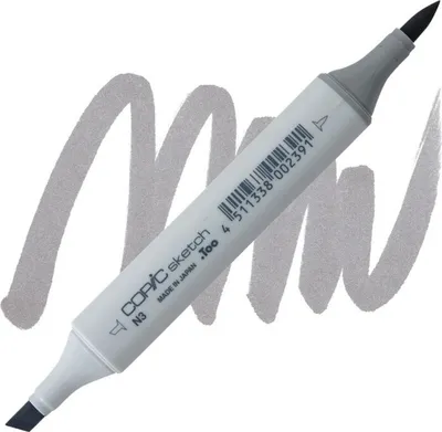 Image de COPIC Sketch double-face Pinceau & Ciseau, N3 Gris neutre 3