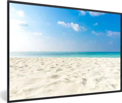 Produktbild von MuchoWow® MuchoWow® Gerahmtes Poster Strand - Licht - Sonne 30x20 cm - Poster mit zchwarzem Bilderrahmen - Kunstdruck - Bild-Poster