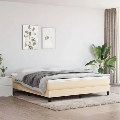 Obrázek produktu pro Postel Boxspring s matrací Cream 180x200 cm Látka