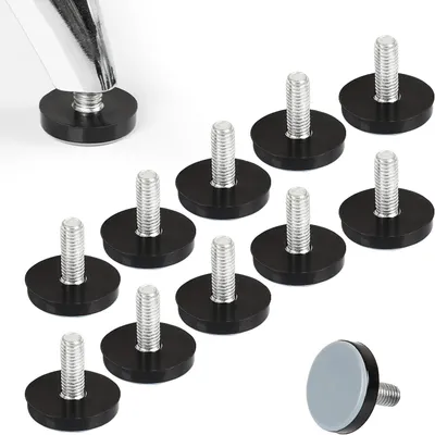 Produktbild von Teflongleiter, 10 Stück Möbelgleiter mit Gewinde M6 und einem Durchmesser von 20 mm
