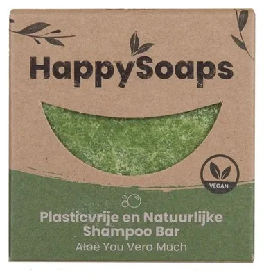 Productafbeelding van HappySoaps Shampoo Bar - Aloë You Vera Much 70 gram