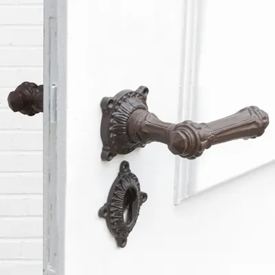 Produktbild von Drückergarnitur für Haustüren, edles design | PZ | Eisen braun