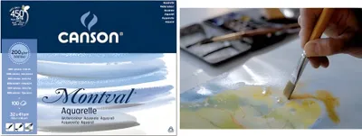 Produktbild von Canson Aquarellblock - 200 g/m² - A4