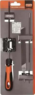 Produktbild von Bahco 168-COMBI-4.0-6922 Sada pilníků na řetězovou pilu, rukojeť Ergo, 200 mm Ø 4,0 mm, délka pilníku 200 mm 1 ks