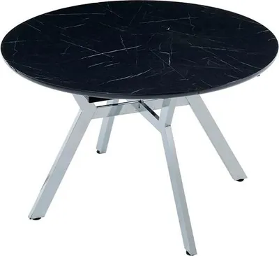 Produktbild von Esstisch Modern Rund Esszimmertisch Essecke Esszimmermöbel Tisch Schwarz