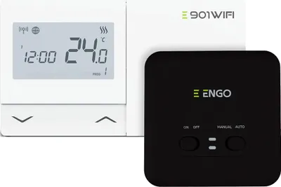 Produktbild von ENGO | WLAN-Temperaturregler E901 - Weiß - Smart Home - Energieeffizient - Einfache Bedienung