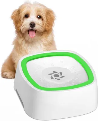Produktbild von Hunde-Wassernapf, 1,5 L Wassernapf, leckfrei für Hunde, Trinknapf, Hund, Anti-Schlappernapf für Reisen, Reisen, zu Hause, grün