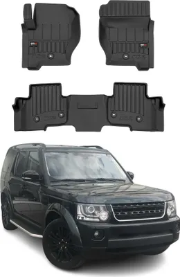 Zdjęcie produktu dla 2009-2017 Land Rover Discovery 4 dywaniki TPE czarne 3 szt.