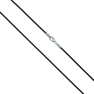 Produktbild von F Collier 925/- Sterling Silber 50cm schwarz 360250150-2