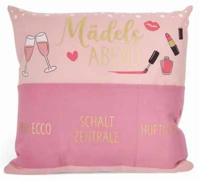 Produktbild von Dekokissen 40x40 cm - Kissen mit Taschen - Sofakissen mit Stauraum - Dekoratives Kissen - Kissen mit Reißverschluss - Funktionales Design