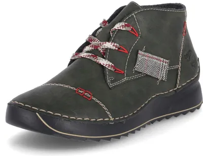 Obrázok produktu pre Rieker dámske šnurovacie topánky s teplou podšívkou členková obuv 51534-54, veľkosť:41 EU, farba:Green