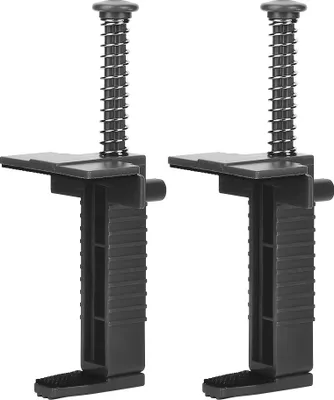 Image de 2PCS Tiroir de fil de fer pour glissière de brique Outil de maçonnerie Outil de mesure et de mise à niveau Accessoire d'ingénierieNoir