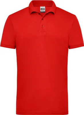 Produktbild von James & Nicholson Herrenpoloshirt Workwear,Gr. L,rot