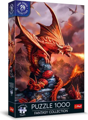 Immagine prodotto di Trefl Puzzle Fantasy Collection: Feuerdrachen, 1000 Teile, 68 x 48 cm, 10900