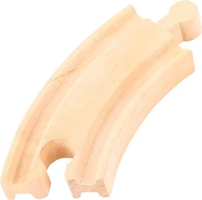 Produktbild von BigJigs Holz Eisenbahn kurze Kurven - 12 Stück - Erweiterungsset