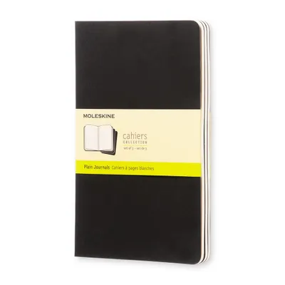 Image de Moleskine Cahier, L/A5, 3er Set, Blanko, Kartoneinband, Schwarz