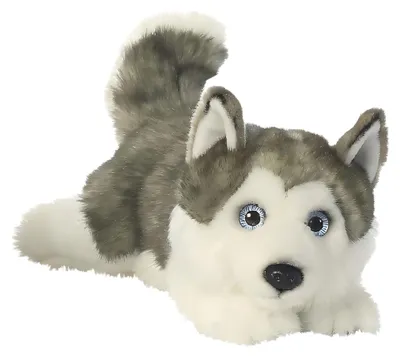 Obrázok produktu pre plyšová hračka husky junior 28 cm plyš sivá/biela