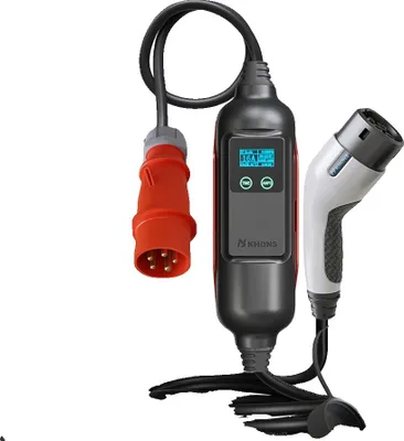 Obrázek produktu pro Přenosná nabíječka EV, připojení WLAN, 5M nabíjecí kabel, 11KW 16A 3Fáze